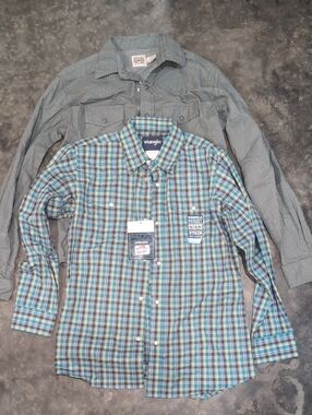 Wrangler & Cinch Boys Size L Button-Down Shirts Western